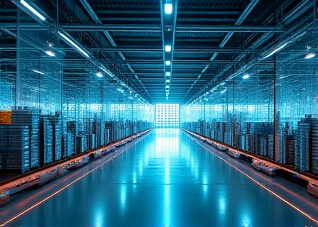 Large scale warehouse logistics and technology interface overlay